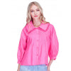 Pin Tuck Collar Blouse - Hot Pink