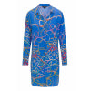 Daria Silk Shirt Dress - Blue Belt