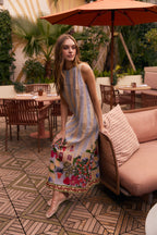 Dani Dress, Village Stripes