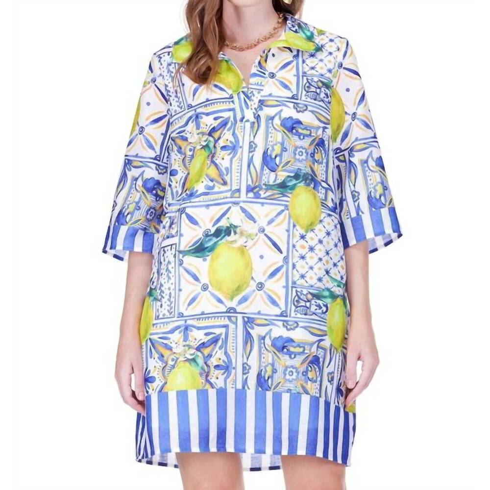 Leti Lemon Tiles Dress