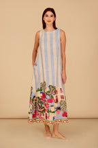 Dani Dress, Village Stripes