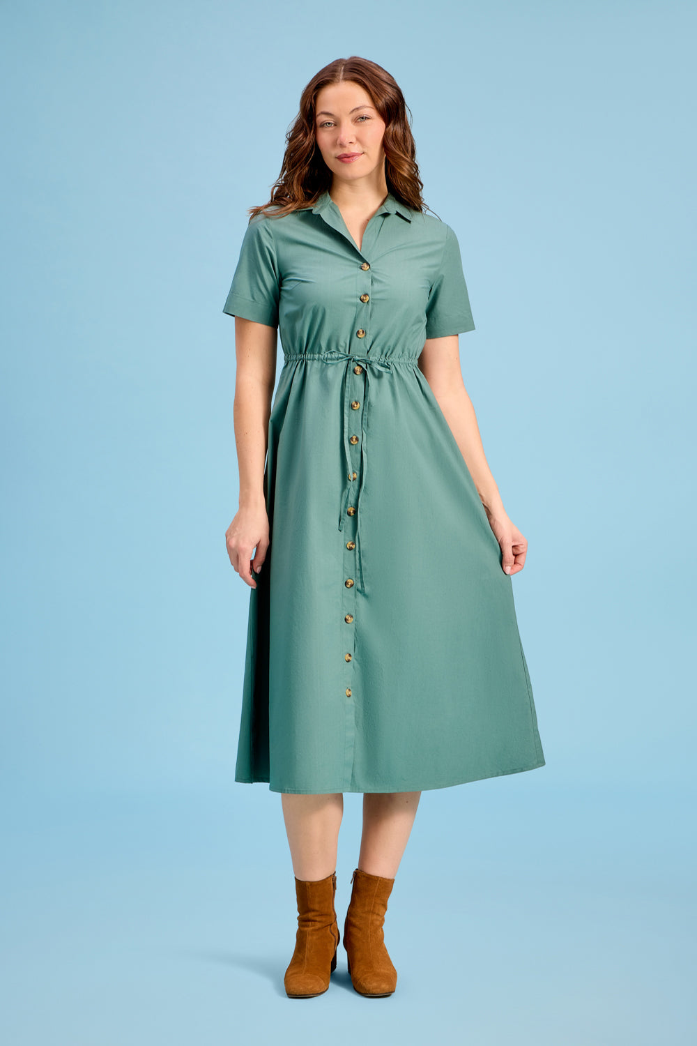 Sutton Dress, Sage Brush