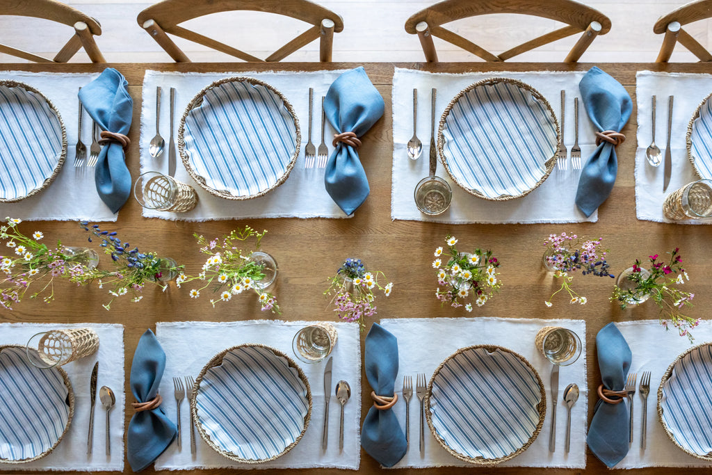 "Seascape Blue" preformed plate liners