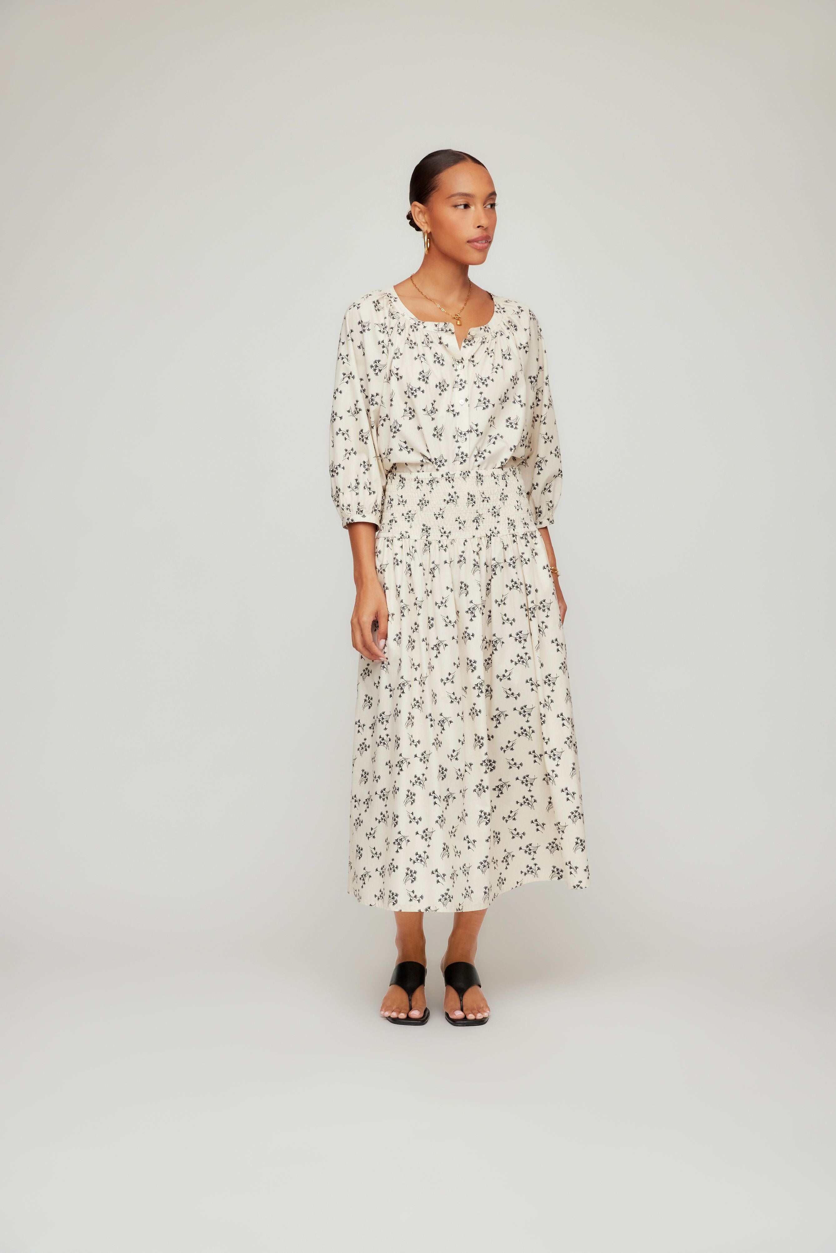 Rhea Smocked Waist Skirt