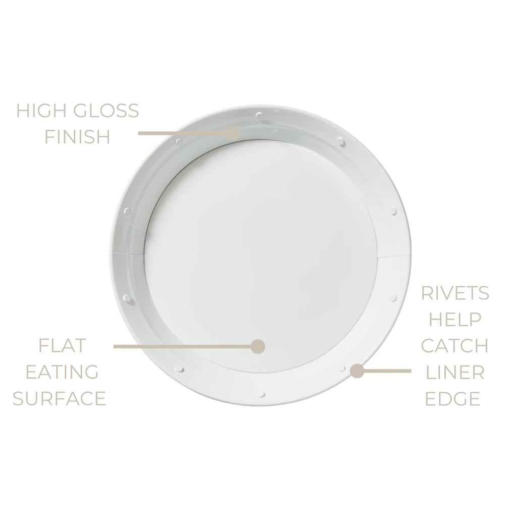 White Metal Plate