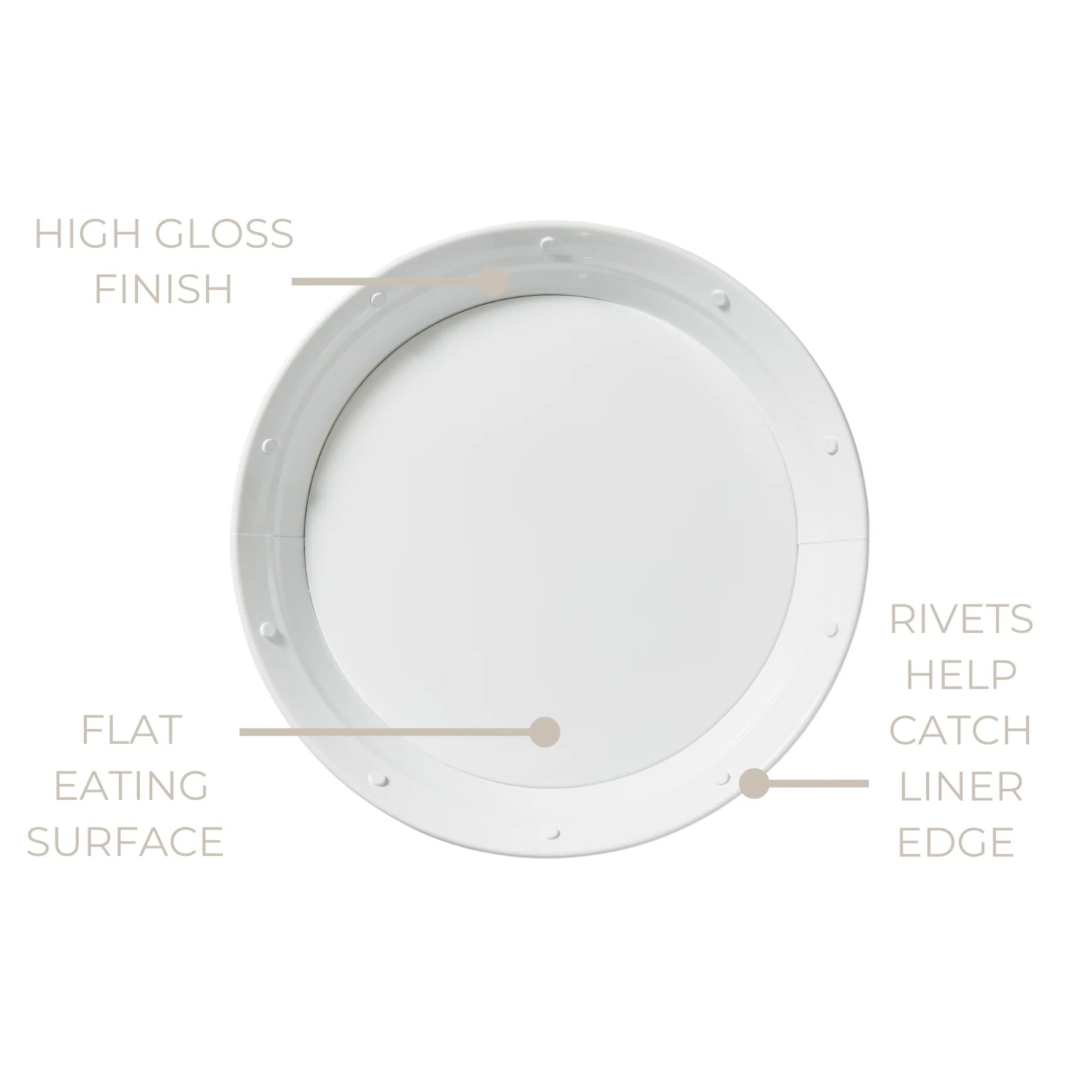 White Metal Plate