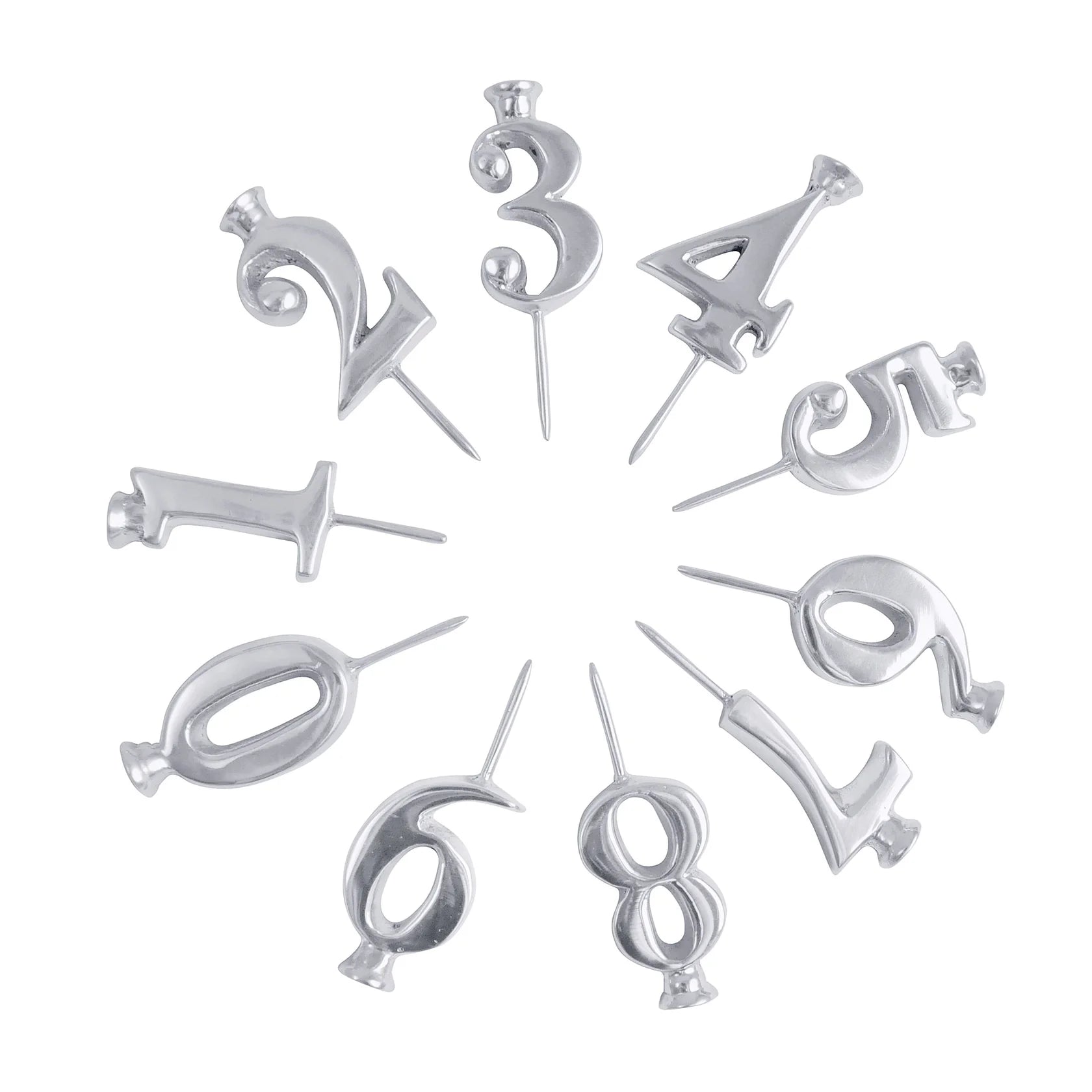 Number Candle Holder Set