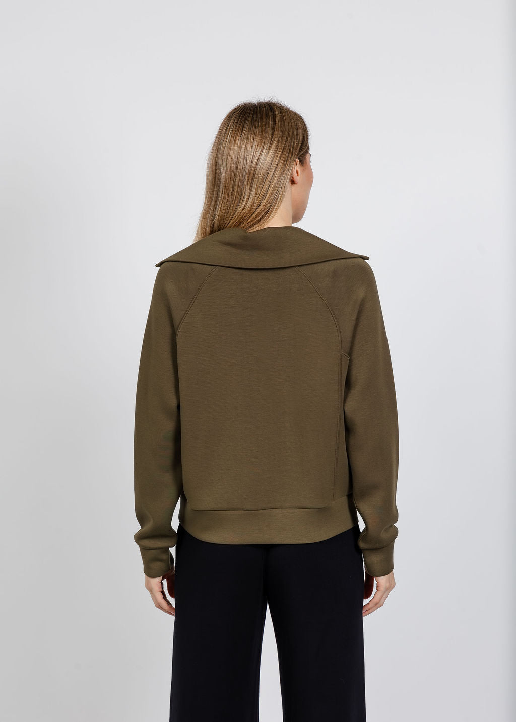 EL Comfort Zone Half Zip Top Olive