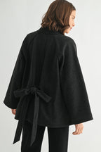 Charcoal Cape Coat