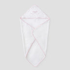 Baby Hooded Towel Duck Pink Bow
