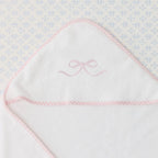 Baby Hooded Towel Duck Pink Bow