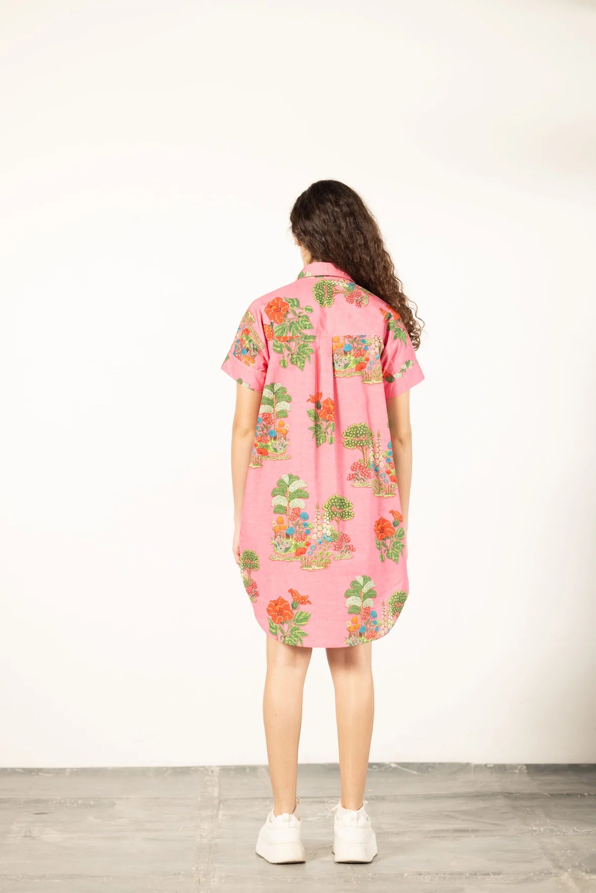 Anna Dress, Pink Isle
