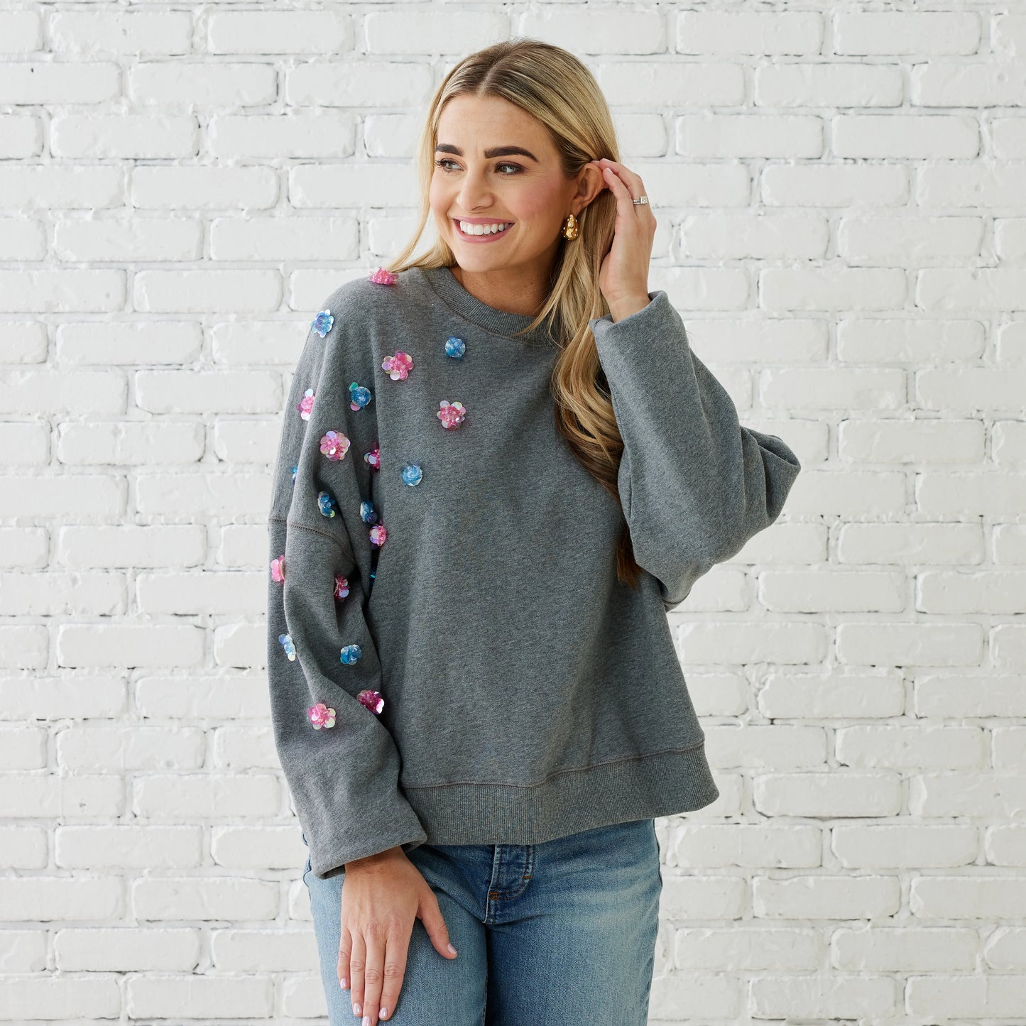 SADIE SWEATSHIRT GREY