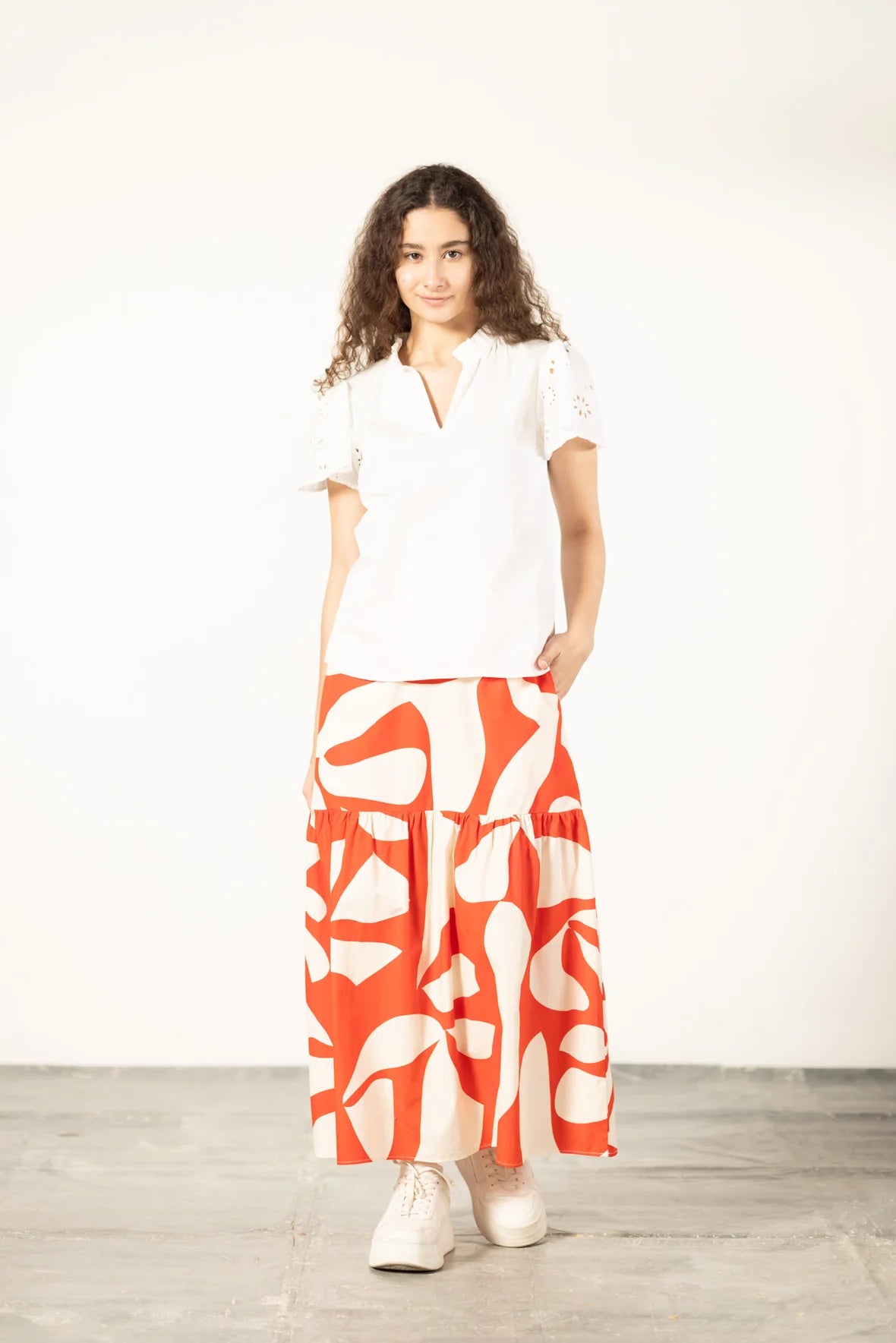 Ada Skirt Scarlet Shards