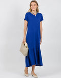 Garment Dye Dress Royal Blue