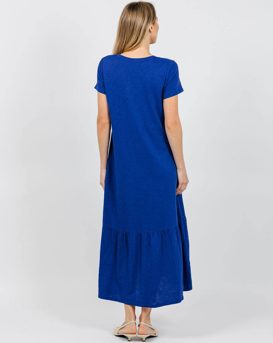 Garment Dye Dress Royal Blue
