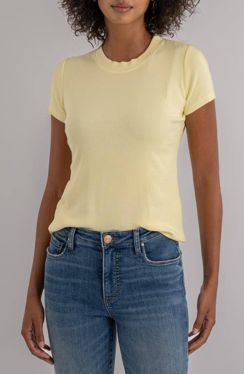 LANGLEY-SHORT SLEEVE  RIB TOP