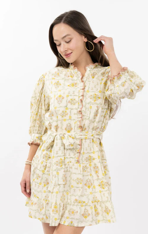 Trellis Flowers Dress