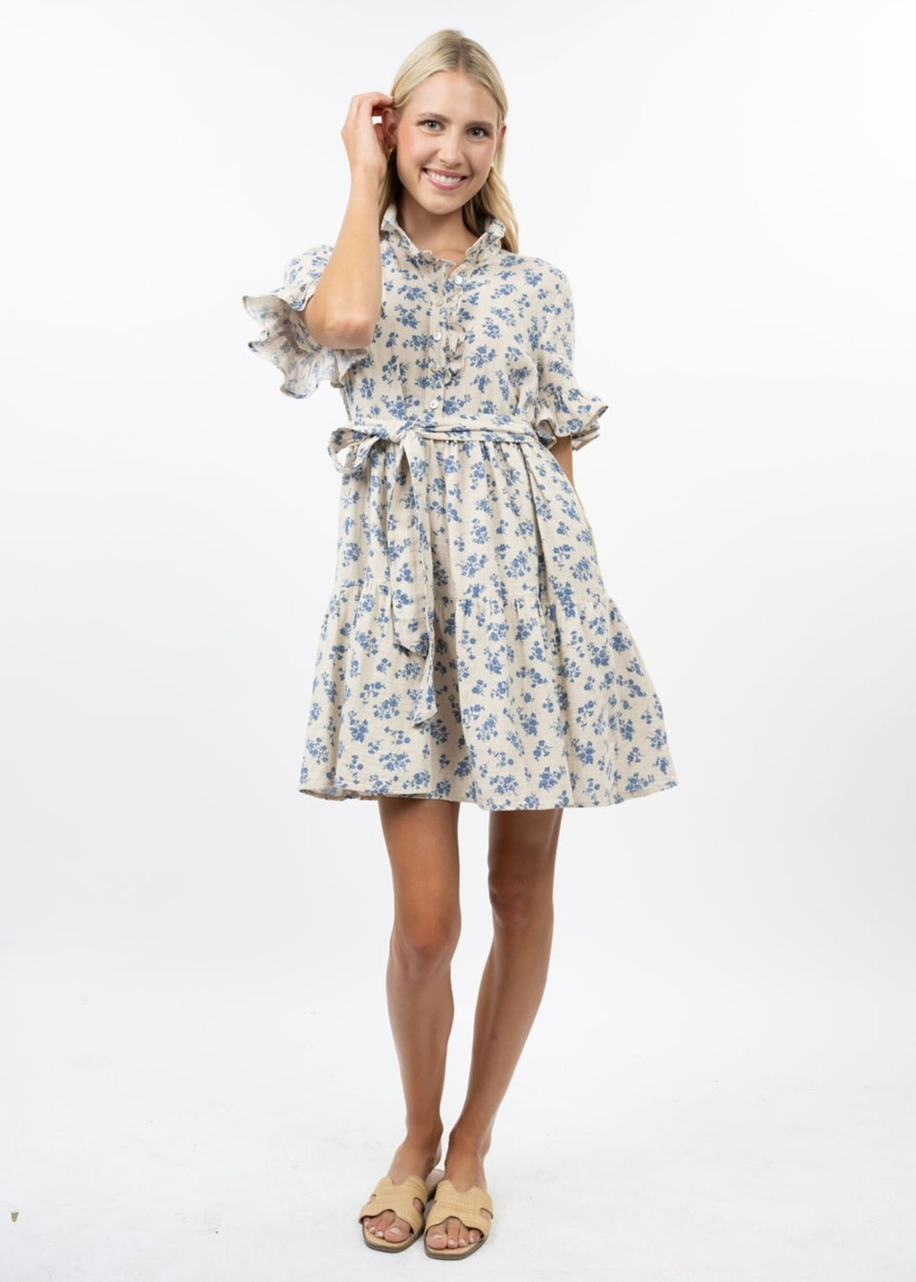 Ditsy Gauze Dress