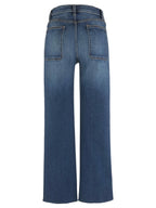 AVERY HIGH RISE PORKCHOP EASY STRAIGHT LEG RAW HEM