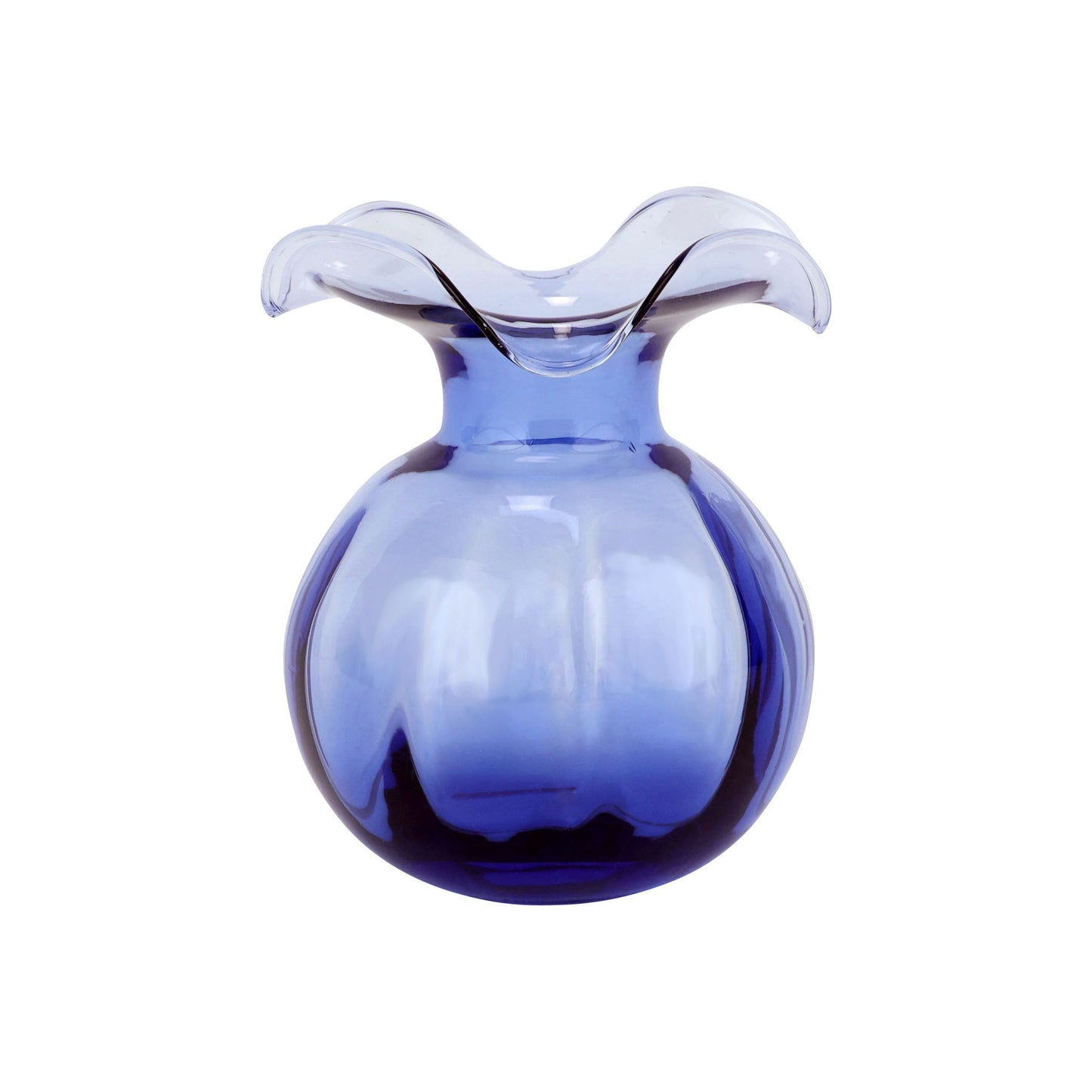 Vietri Hibiscus Glass Indigo Bud Vase