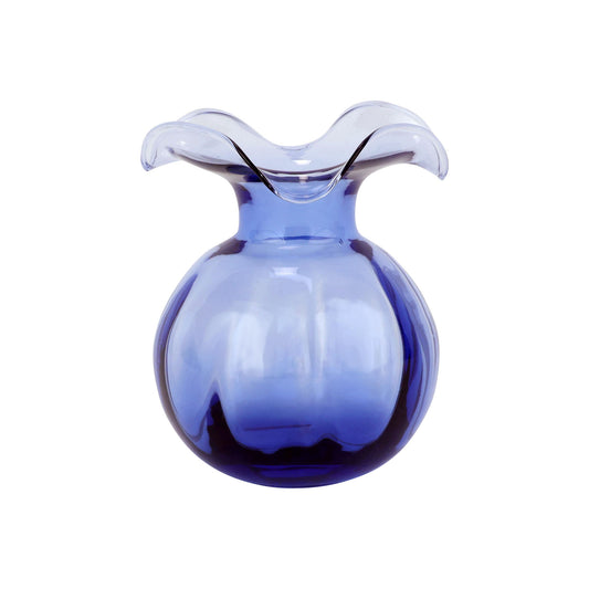 Vietri Hibiscus Glass Indigo Bud Vase