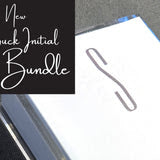 Long Skinny Gray Initial Bundle - 36 pads