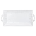 Incanto Stone White Stripe Handled Rectangular Platter