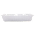 Incanto Stone White Stripe Rectangular Baker