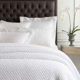 Lodi Matelasse Coverlet | White QUEEN