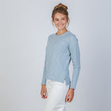 Erin Gray Country Club Tee in Dusty Blue