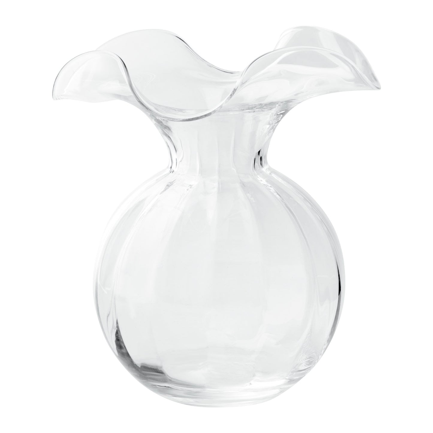 Vietri Hibiscus Glass Medium Fluted Vase