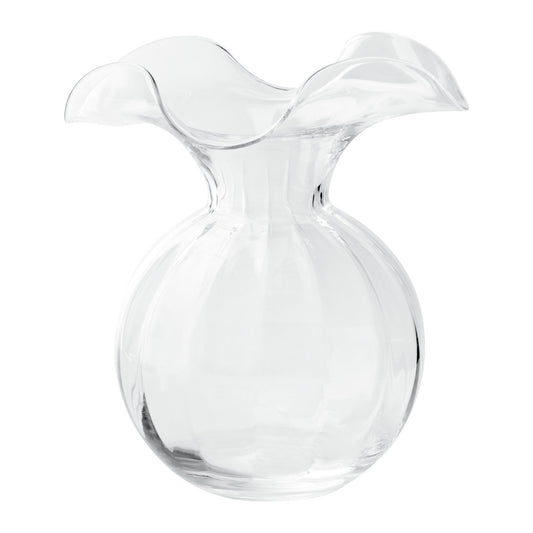 Vietri Hibiscus Glass Medium Fluted Vase