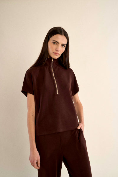 LADIES KNITTED SLEEVELESS SWEAT