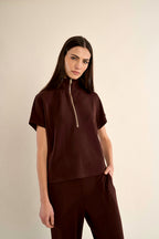 LADIES KNITTED SLEEVELESS SWEAT