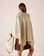 Whipstitch Travel Wrap - Cream/Bronze