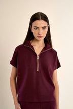 LADIES KNITTED SLEEVELESS SWEAT